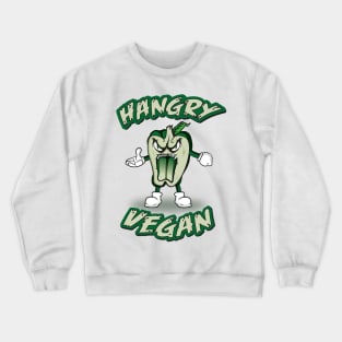 Hungry pepper vegan monster Crewneck Sweatshirt